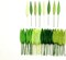 50-Piece Mixed Green Mulberry Paper Leaves with Wire Stems - 8mm Mini Grass Leaf Embellishments - Handmade Craft Supplies for Scrapbooking, Card Making, Wedding Decor, and DIY Floral Arrangements